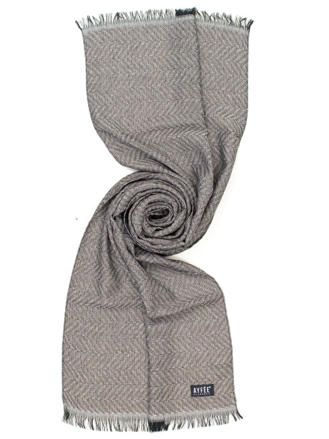 STOLA UOMO JACQUARD SPIGA , 45X180